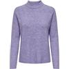 ONLY Onlcamilla O-Neck L/S Noos Knt Maglione da Donna, Viola Cinese. Dettagli: Melange, XS