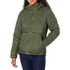 Amazon Essentials Piumino da Donna, Leggero, Impermeabile, Foderato in Sherpa, con Cappuccio, Verde Oliva, S
