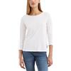 Marc O'Polo Marc OߴPolo Donna Maglietta a Maniche Lunghe in Cotone bio Regular Fit, Bianco (White), S