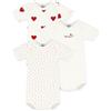 Petit Bateau A00BB, Body a righe a maniche corte (Pacco da 3) Bimba 0-24, Variante 1, 3 anni
