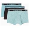 Emporio Armani Core Logoband - Boxer da Uomo, Confezione da 3, Colore: Marrone, Taglia S, Marrone, S