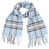 TZ Promise Plaid Cashmere Feel Classic Soft Lussuosa Sciarpa Invernale Per Uomo Donna, Celeste (Baby Blue), taglia unica