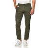 Amazon Essentials Pantaloni Casual Chino Elasticizzati dal Taglio Classico Uomo, Verde Oliva, 33W / 32L
