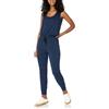 Amazon Essentials Tuta Jumpsuit in Pile e Spugna Studio (Taglie Forti Disponibili) Donna, Blu Marino, 4XL Plus