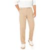 Amazon Essentials Pantaloni Eleganti da Completo Vestibilità Classica con Vita Elasticizzata e Senza Pince Uomo, Marrone Kaki, 42W / 34L