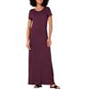 Amazon Essentials Maxi Abito da Donna a Maniche Corte, Bordeaux, XL