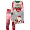 Simple Joys by Carter's 3-Piece Snug-Fit Cotton Christmas Pajama Set Pigiama, Grigio Babbo Natale/Rosso Righe, 12 Mesi (Pacco da 3) Unisex-Bambini e Ragazzi