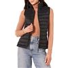 Amazon Essentials Piumino Smanicato Ripiegabile Impermeabile Leggero Donna, Nero, XL
