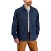 Carhartt Relaxed Fit Denim Fleece Lined Snap-Front Shirt Maglietta con Bottoni Uomo (Pacco da 1)