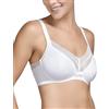 Selene, Reggiseno Donna a Fascia Alta, con Ferretto e Senza Imbottitura, Elegante Trama Geometrica, Collezione Roxana