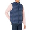 Amazon Essentials Piumino Smanicato Ripiegabile Impermeabile Leggero Uomo, Blu Marino, L
