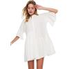 Trendyol Abito da Spiaggia Asimmetrico, Bianco, 34