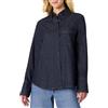 Amazon Essentials Camicia Button Down in Denim,Oversize Donna