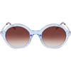 DKNY Women's Sunglasses DK714S - Crystal Ice Blue with Gradient Brown Lens