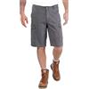 Carhartt, Short cargo Rugged Flex® in cotone canvas, Relaxed Fit Uomo, Shadow, W32