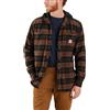 Carhartt Giacca da mezza stagione Flannel Sherpa Lined Hooded, Nero , L