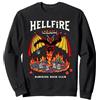 Stranger Things Hellfire Hawkins High Club Felpa, Unisex per Adulti, Nero, M