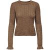 ONLY Onlrubina LS Cable O-Neck Knt Noos Onlrubina LS Cable O-Neck Knt Noos Donna (Pacco da 1)