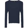 VERO MODA Maglia a Maniche Lunghe Moderna RIPP Girocollo, Blazer Blu Marine, S