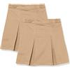 Amazon Essentials Gonne Pantalone Uniformi Bambine e Ragazze, Pacco da 2, Marrone Kaki, 10 Anni