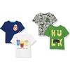 Amazon Essentials Disney | Marvel | Star Wars T-Shirt a Maniche Corte Bambini e Ragazzi, Pacco da 4, Marvel Hulk, 9 Anni