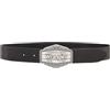 Wrangler Cintura da uomo Big Buckle, Nero, 110 cm