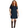 Tommy Hilfiger CRV Rib BTN F&f Polo Swt Dress Ww0ww46081 CRV Costine BTN F&F Polo Swt Abito WW0WW46081 Donna