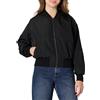 Amazon Essentials Giacca Bomber in Denim, Vestibilità Rilassata Donna, Nero, M