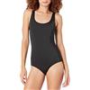 Amazon Essentials Costume da Bagno Intero con Copertura Integrale (Disponibile per Taglie Forti) Donna, Nero Slavato, 5XL Plus
