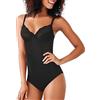 Maidenform Shapewear Vintage Chic Bodybriefer Donna Body, Nero (Black), 42D (Talla produttore: 110E)
