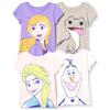 Amazon Essentials Disney | Marvel | Star Wars | Frozen | Princess T-Shirt a Maniche Corte Bambine e Ragazze, Pacco da 4, Frozen 2 Elsa, 10 Anni
