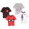 Amazon Essentials Disney | Marvel | Star Wars T-Shirt a Maniche Corte Bambini e ragazzi, Pacco da 4, Stampa Marvel - Spiderman, 3 anni