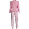 CALIDA Striped Dreams Set di Pigiama, Lilla, 32-34 Donna