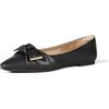 Amazon Essentials Ballerine con Fiocco Donna, Nero, 35 EU