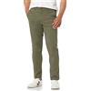 Amazon Essentials Pantaloni Chino Casual Elasticizzati, Vestibilità Skinny Uomo, Verde Oliva, 30W / 32L