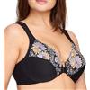 Glamorise Wonderwire Front-Closure Bra Underwire #1245, Reggiseno con Scollatura a V Donna, Floral Print, 10D
