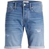 JACK & JONES Jjirick Jjicon Pantaloncini Ge 709 I.K Ss24 SN, Blu Denim, XS