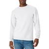 Hanes EcoSmart - Felpa in Pile con Pullover in Misto Cotone, Girocollo da Uomo, Bianco, X-Large