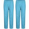 MISEMIYA - Confezione 2 Pz - Pantaloni Sanitari Unisex - Divise MEDICHE Divise SANITARIE Pantaloni da Lavoro - RIF. 8312 * 2 pz - Small, Cian