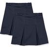 Amazon Essentials Gonne Pantalone Uniformi Bambine e Ragazze, Pacco da 2, Blu Marino, 9 Anni Slim