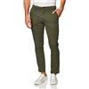 Amazon Essentials Pantaloni Chino Casual Elasticizzati da Indossare Tutto il Giorno, Vestibilità Aderente Uomo , Verde Oliva, 30W / 29L