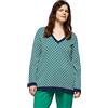 FIORELLA RUBINO: Maglia con Disegni Chevron Curvy Size Stagione Primavera Estate 2024.