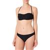 Emporio Armani Bikini a Fascia da Donna, Logo EA 3D Nero, XL