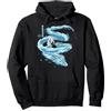 Bleach Toshiro Hitsugaya Dragon Anime Felpa con Cappuccio, Unisex per Adulti, Nero, S