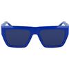 Calvin Klein Jeans CKJ23653S 400 Blue Sunglasses Man Iniettato, Modified Rectangle, 55