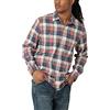Wrangler Authentics Cloud Flannel Woven Shirt Camicia Button-Down, Rosa Morta, S Uomo