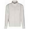 Armani Exchange Felpa da Uomo, a Maniche Lunghe, con Logo Laterale, Chiusura Lampo, Colore Grigio, XS, Wind Chime, XS