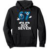 Cursed Italian Brainrot Gamer Secret Tee 67 Six Seven 6-7 - Gen Alpha Italiano Brainrot Gaming Meme Felpa con Cappuccio, Unisex per Adulti, Nero, S