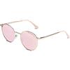 CLANDESTINE - Occhiali da Sole Orbita 11 Gold Rose - Lenti HD in Nylon Rosa e Montatura in Acciaio Inossidabile - Occhiali da Sole Unisex - Smart Vision Technology - Più Nitidezza e Meno Riflessi