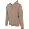 Emporio Armani Felpa Uomo Basic Spugna con Cappuccio Zip Tutta Marrone M, Marrone, M